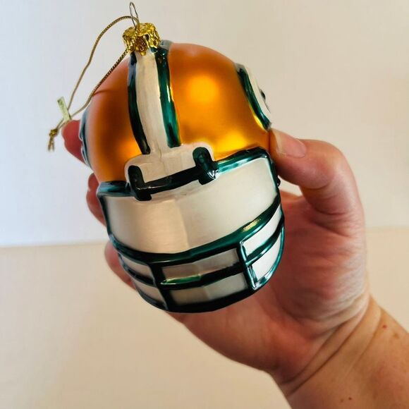 NFL Green Bay Packers 3"‎ Glass Helmet Christmas Holiday ornament - Picture 7 of 12